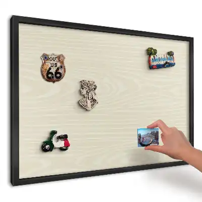 Magnetická tabule do kuchyně Béžové harmonické dřevo