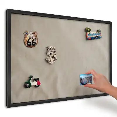 Magnetická tabule do kuchyně s jemným béžovým povrchem