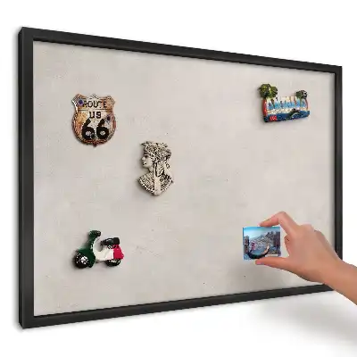 Magnetická tabule s jemnou šedou texturou pro interiér
