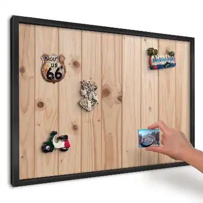 Magnetická kuchyňská tabule s viditelnou kresbou dřeva