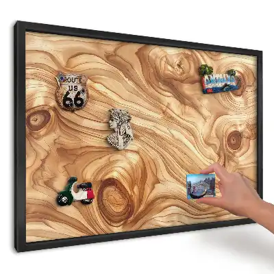 Magnetická tabule do kuchyně Teplé organické dřevo