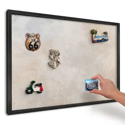 Magnetická tabule do kuchyně s minimalistickou béžovou a šedou texturou