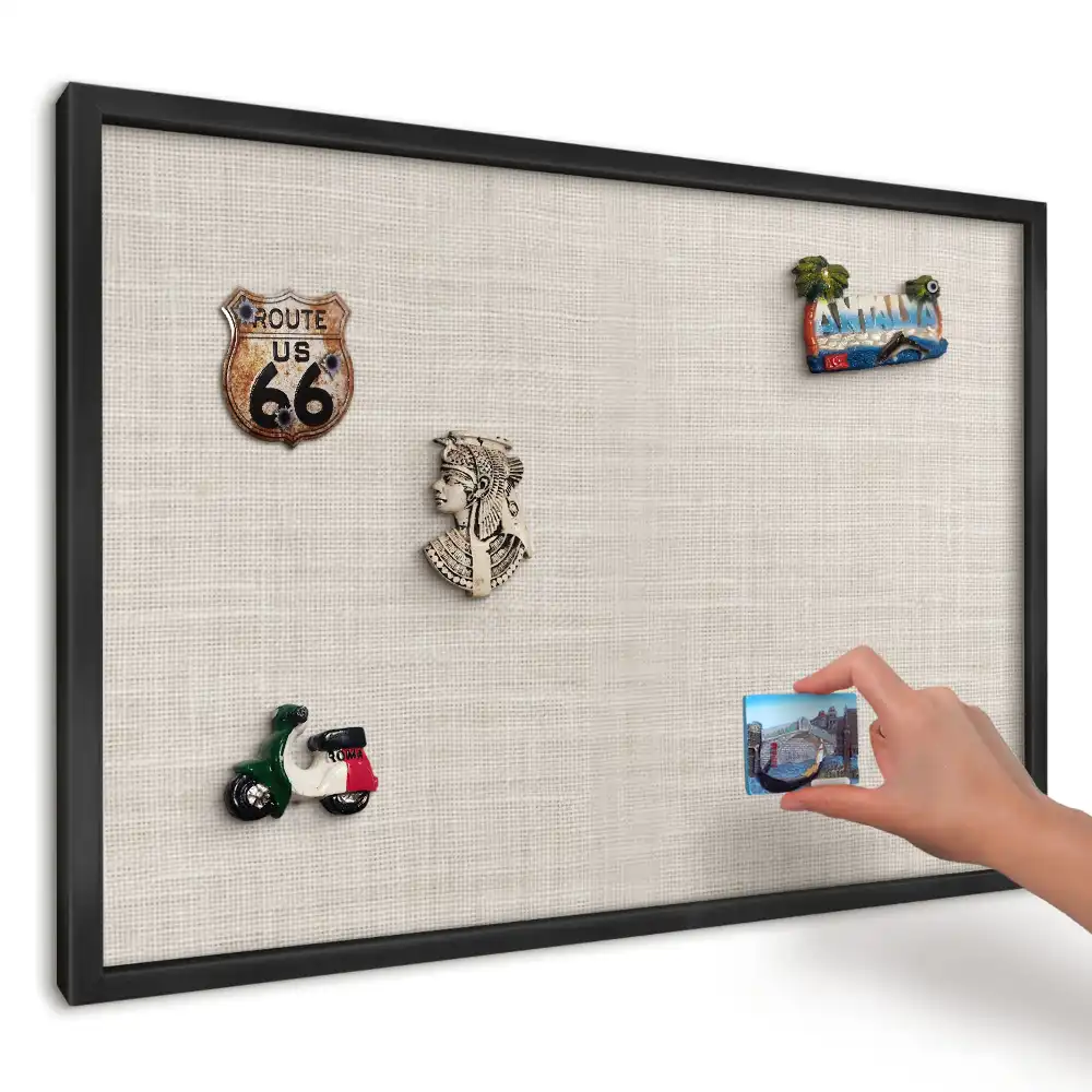 Magnetická tabule do kuchyně s béžovou přírodní texturou