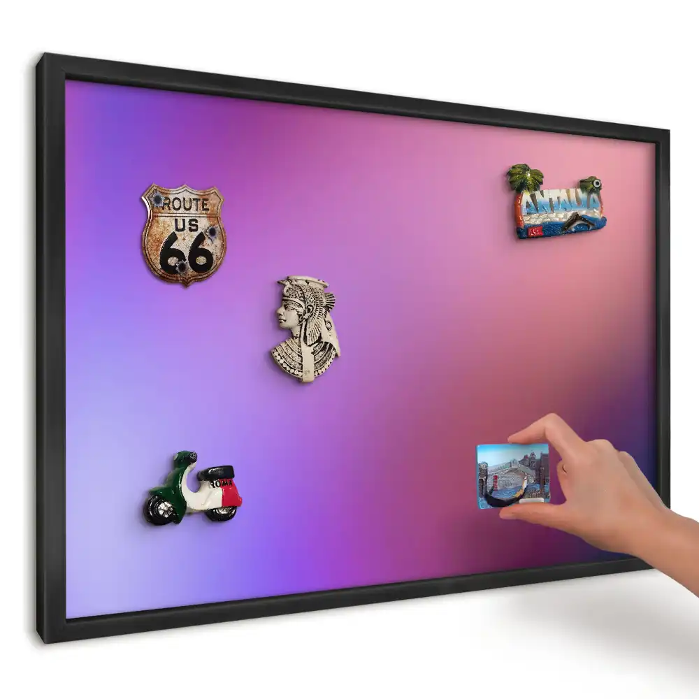 Magnetická tabule Relaxační fialová a růžová