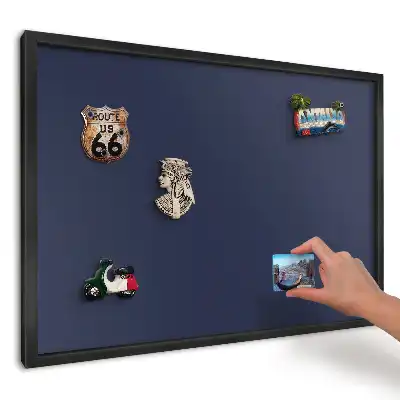 Elegantní moderní magnetická tabule v tmavě modré barvě