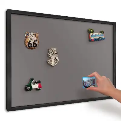 Magnetická tabule s tmavě šedým pevným pozadím