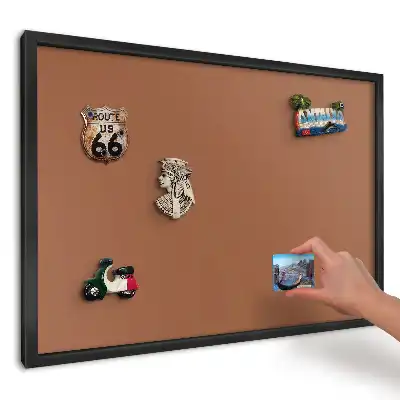 Magnetická tabule s motivem teplé hnědé barvy