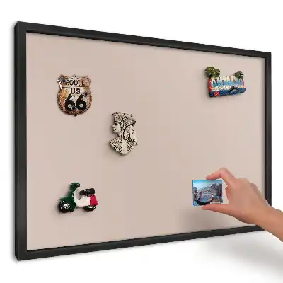 Béžová minimalistická magnetická tabule do kuchyně