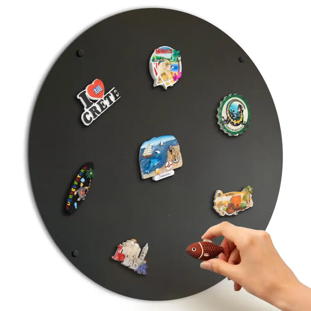 Kulatá magnetická nástěnná tabule o průměru 50 cm