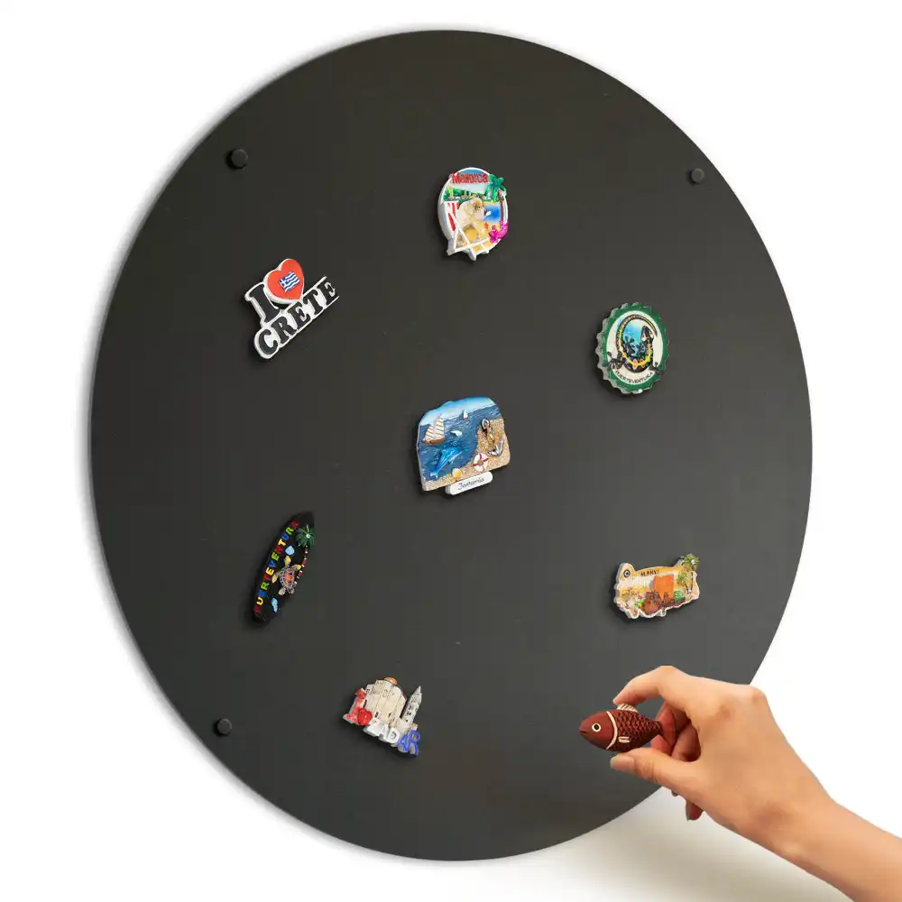 Kulatá kovová magnetická tabule o průměru 70 cm