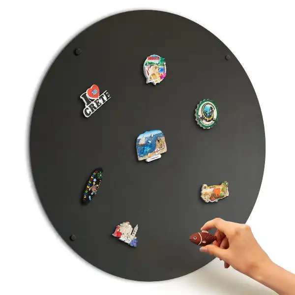 Kulatá kovová magnetická tabule o průměru 70 cm