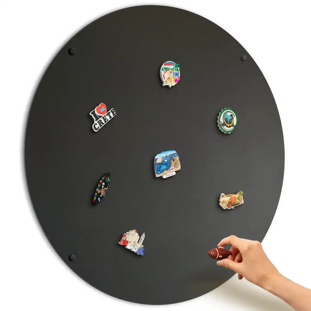 Kulatá magnetická tabule o průměru 90 cm