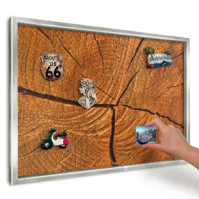Magnetická tabule na zeď Teplé útulné dřevo