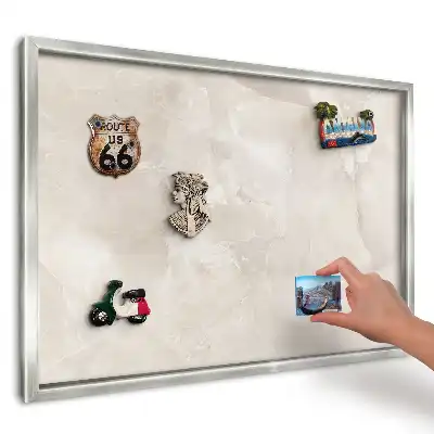 Nástěnná magnetická tabule Elegantní béžový mramor
