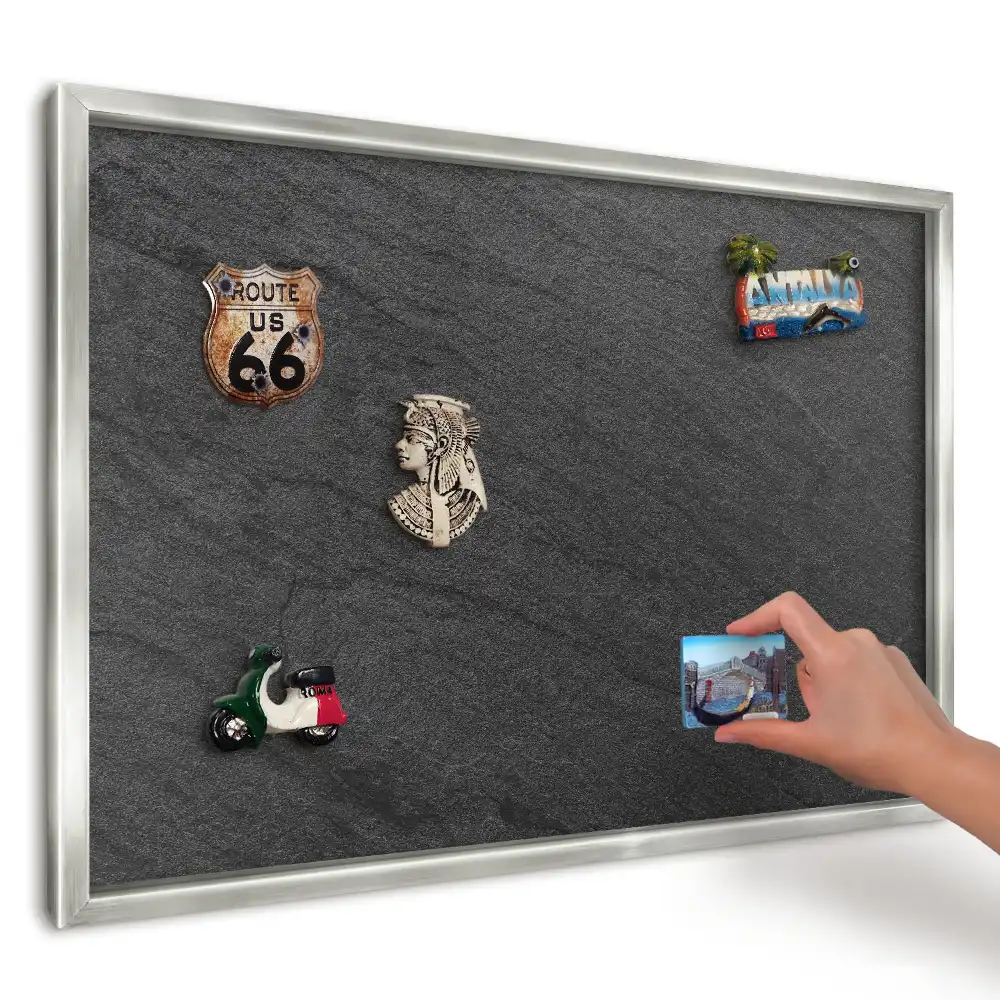 Magnetická tabule Černý minimalismus s linkami