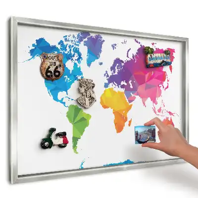 Magnetická tabule Geometrická mapa barev