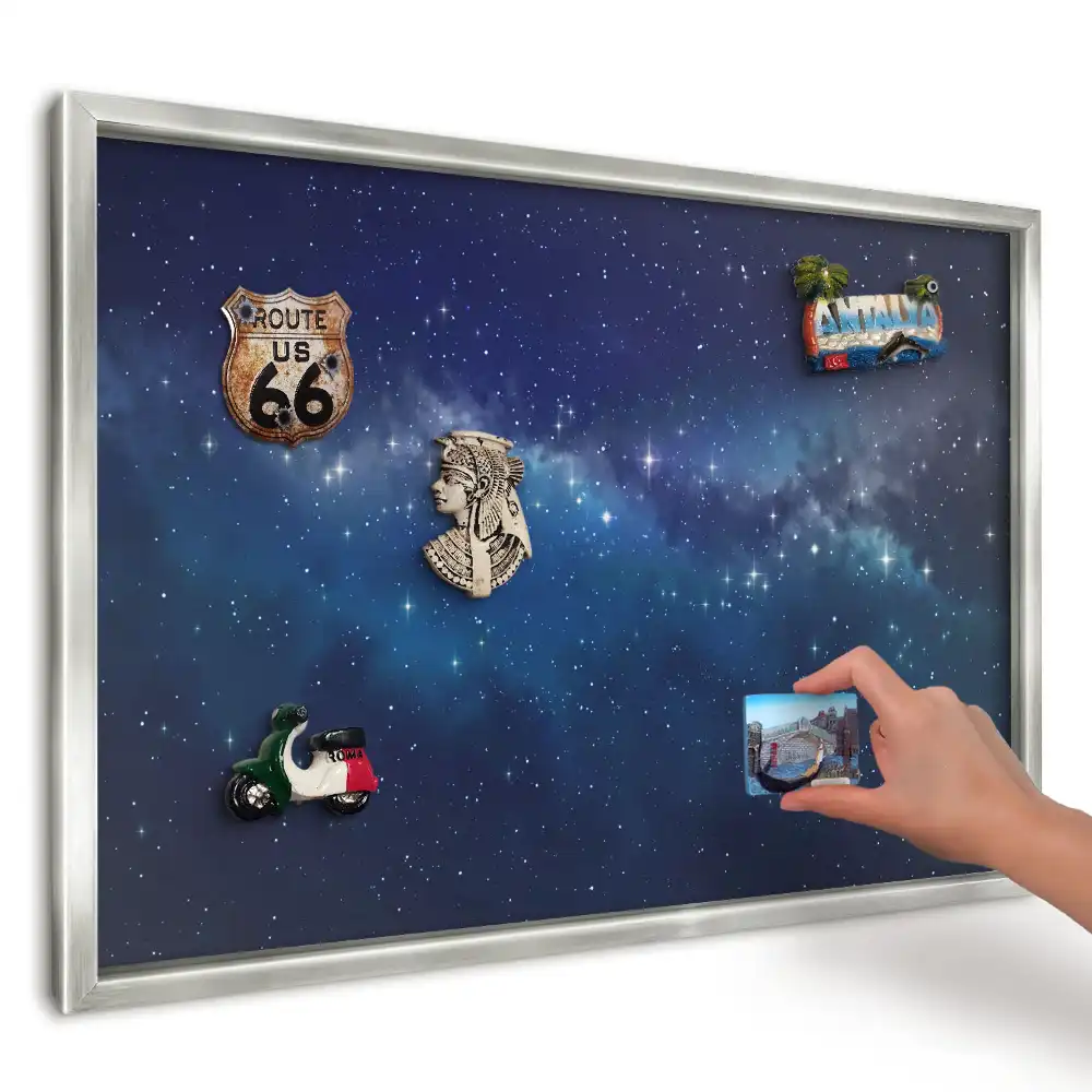 Magnetická nástěnná tabule Kosmická modrá obloha