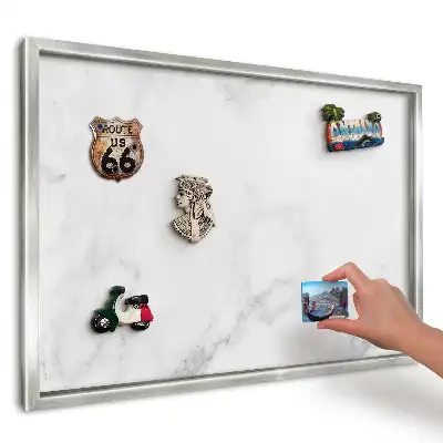 Magnetická tabule v designu šedého a bílého mramoru
