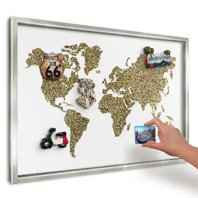 Magnetická tabule Mapa žlutého obilí