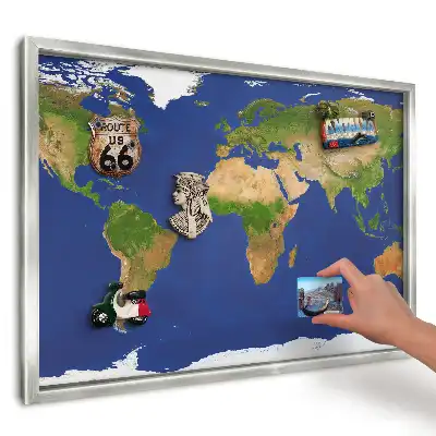 Magnetická tabule Mapa modrého oceánu