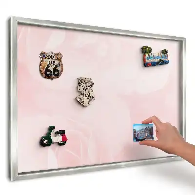Magnetická tabule Jemné růžové květy