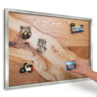 Magnetická nástěnná tabule Smyslná dřevěná struktura