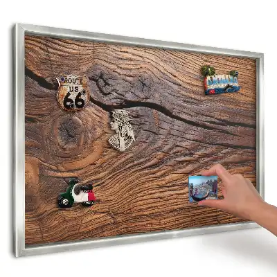 Magnetická tabule s texturou dřeva
