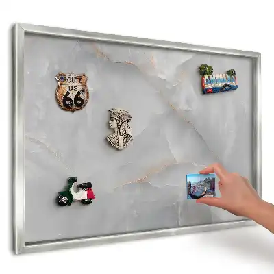 Magnetická tabule Šedooranžový minimalismus