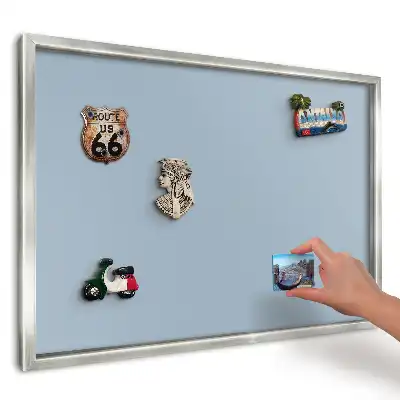 Jednoduchá elegantní magnetická tabule v modré barvě
