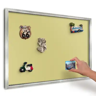 Magnetická nástěnná tabule Intenzivní minimalistická žlutá
