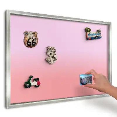 Magnetická tabule na zeď s růžovým a lososovým gradientem