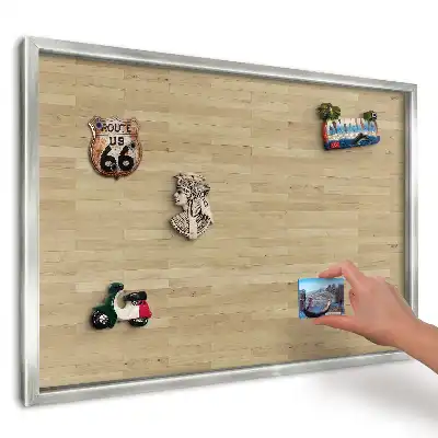 Nástěnná magnetická tabule Jednoduché kouzlo teplého dřeva