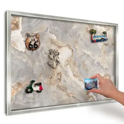 Magnetická tabule na zeď Abstraktní béžová a šedá