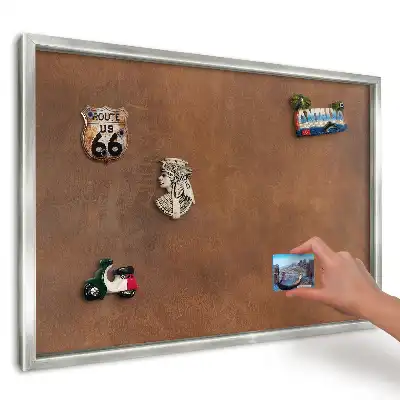Nástěnná magnetická tabule s texturou přírodního dřeva