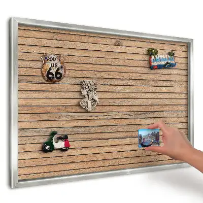 Magnetická tabule s přírodní texturou orientovaná na šířku