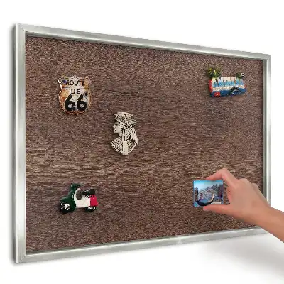 Magnetická tabule Hnědé dřevo s výraznou kresbou