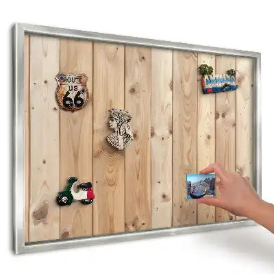 Magnetická tabule Teplé dřevo s viditelnou texturou