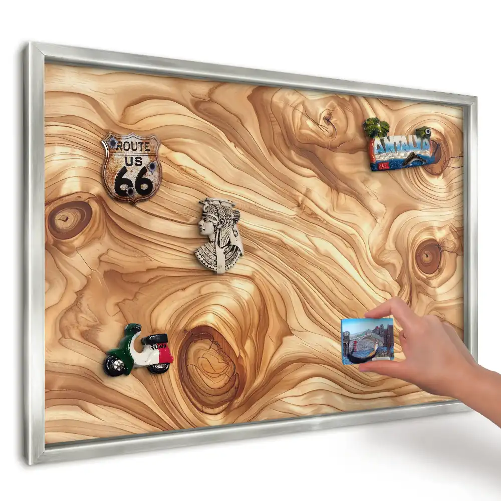 Magnetická tabule Teplé organické dřevo