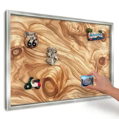 Magnetická tabule Teplé organické dřevo
