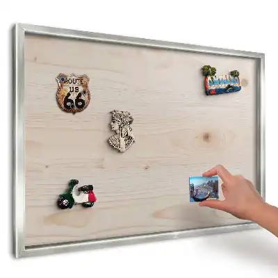 Nástěnná magnetická tabule se světlým dekorem dřeva