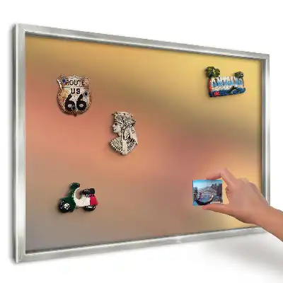Magnetická nástěnná tabule se žluto-oranžovým gradientem
