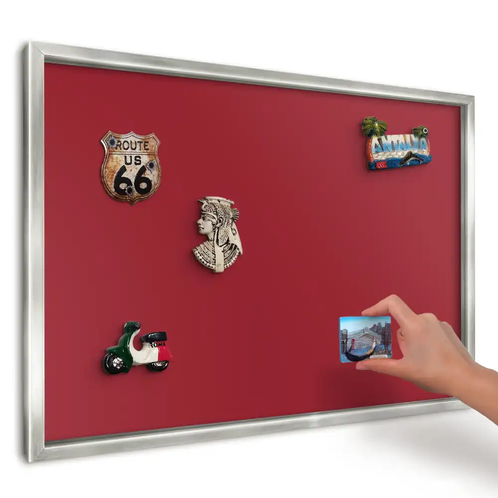 Magnetická tabule v minimalistickém vínovém stylu