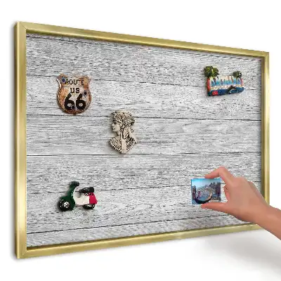 Magnetická nástěnka v dekoru elegantního šedého dřeva