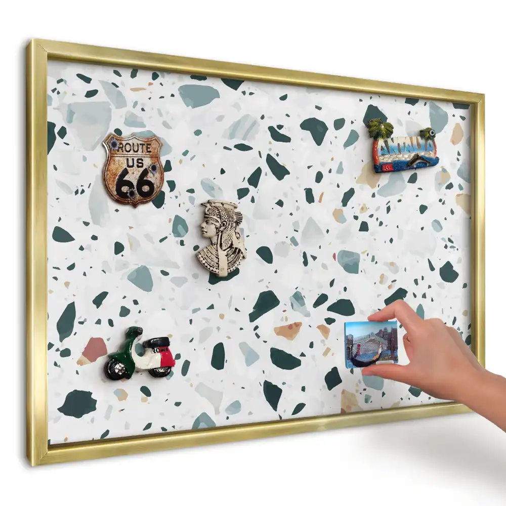 Magnetická tabule na magnety Stylová světlá mozaika