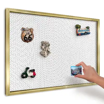 Magnetická nástěnka s minimalistickým rybím vzorem
