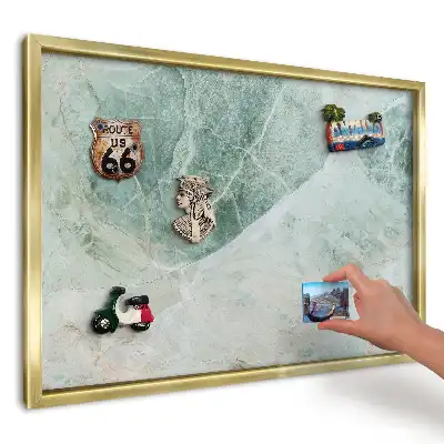 Magnetická tabule na magnety s motivem zelenošedé přírody