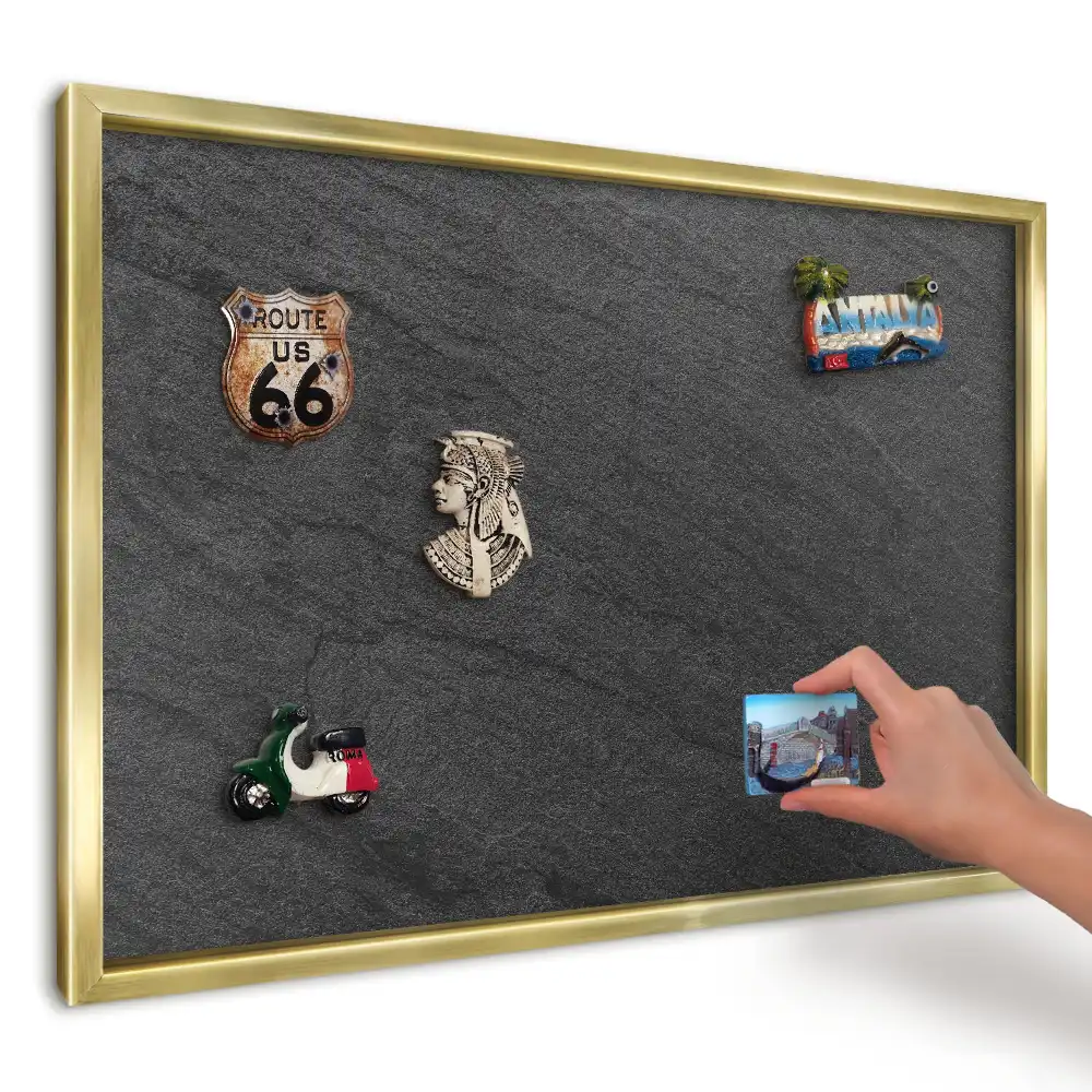 Magnetická nástěnka Černý minimalismus s linkami
