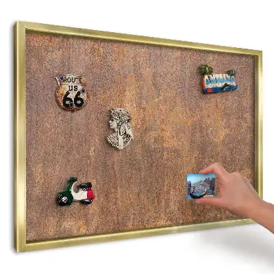 Magnetická tabule s texturou tmavě hnědého dřeva