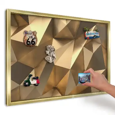 Magnetická nástěnka Teplé geometrické krystaly