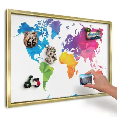 Magnetická nástěnka Geometrická mapa barev